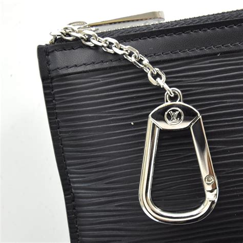 louis vuitton key pouch epi leather|authentic louis vuitton keychain.